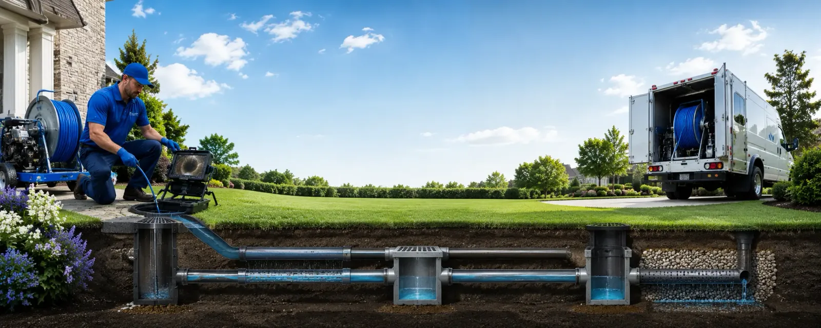 Outdoor drain cleaning information for Jefferson, SD